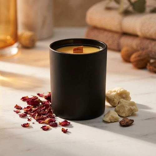 Bougie de massage relaxante karité huile d'argan FLORA