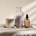 Coffret Rituel Détente Maison — bougie de massage, sel de bain et spray d'oreiller