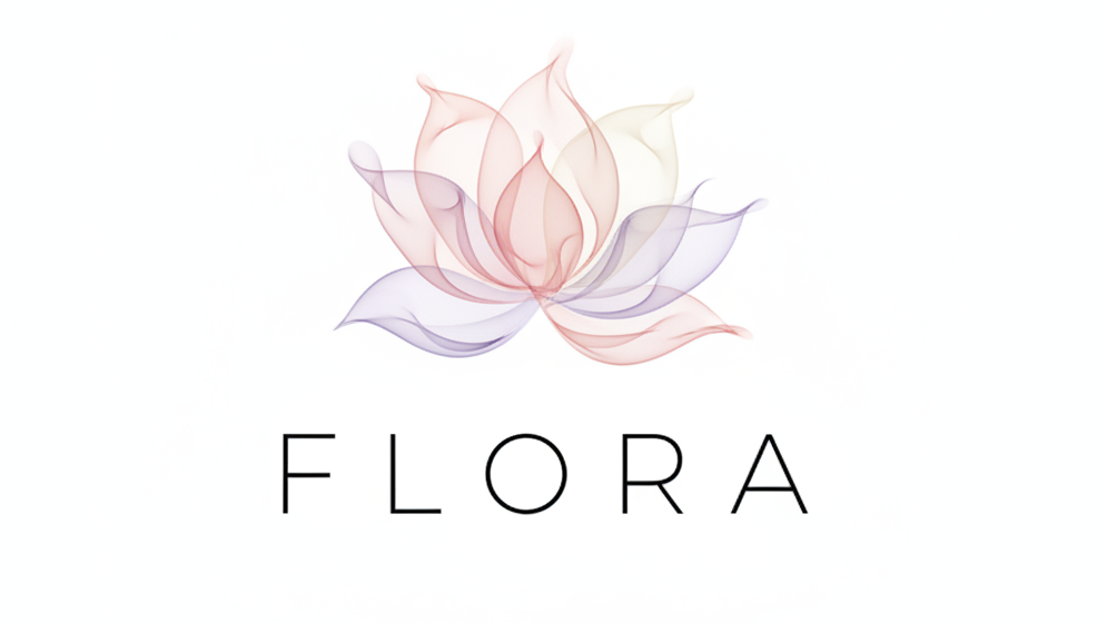 Logo Flora - Fleur en vapeur